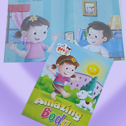 KIDS STORY BOOK-HK24609 - Learn about bodyand organs seems like a boring task for kids, but with this series they can learn about the functioning of human body in a fascinating way. This series introduces body organs to the children with the help of a story that is loaded with facts and illustrations. Heart,brain,bones,senses and everything that a child needs to know about the body, the series has it all. This series spreads awareness with knowledge in a fun filled way.