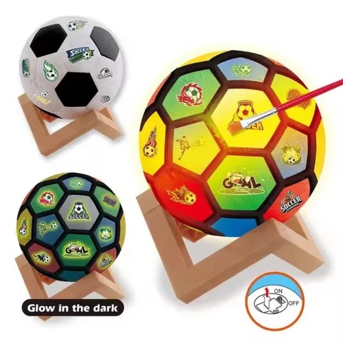 PAINTED FOOTBALL-VS2320 - PAINTED FOOTBALL LIGHTS FOR 5+ AGES