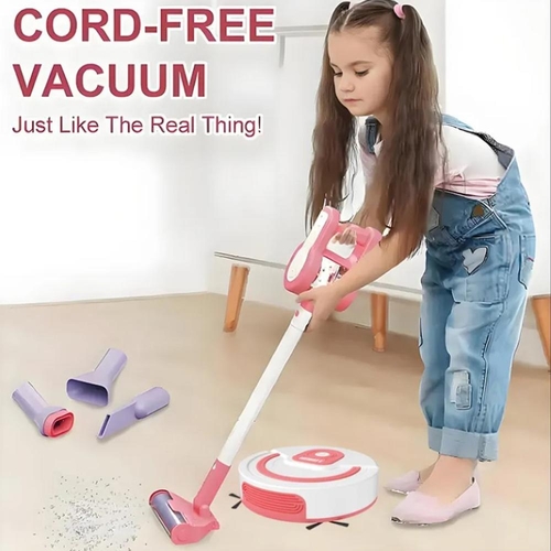 VACUUM SET/661-518 - B/O VACUUM ROBOT FOR 3+ AGES