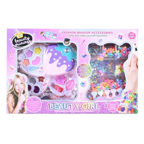 Make up Accessories- VS2289 - Kids Gifts Ideas DIY puzzles beaded girls handmade set necklace bracelet kids party toy gifting beads For 6+ Ages