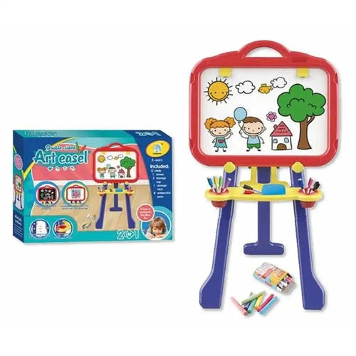 ART EASEL BOARD-YM2202 - 2 IN 1 ART EASEL BOARD FOR 3+ AGES