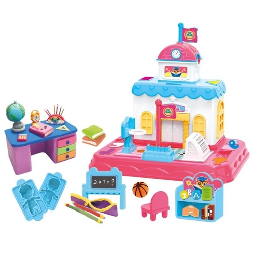 COLORED CLAY-VS2395 - Set includes: 12 colors of clay. - Contains tools for shaping clay. - Molds and tools are made of high quality plastic. - Fun and entertaining for children and enriches the child's imagination. - The clay colors can be mixed to create a unique magical color. - Perfect for creative play with an easy grip.