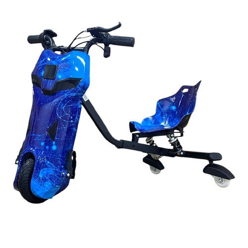 DRIFT SCOOTER-DP120 - DESCRIPTION: SCOOTER ART NO.: DP120 INPUT: AC100-240V 50/60HZ OUTPUT: DC36V POWER: 250W WEIGHT LIMITED: 50KG APPROPRIATE AGE GRANDING: 3+ AGES