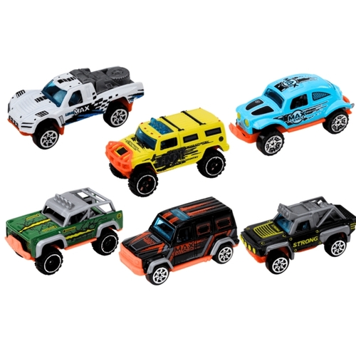 F/W ALLOY CAR-VS2366 - Our set includes 6 different models of off-road cars. Each car was carefully made of metal, which guarantees not only solidity, but also an authentic appearance and details that attract attention. For 3+ ages