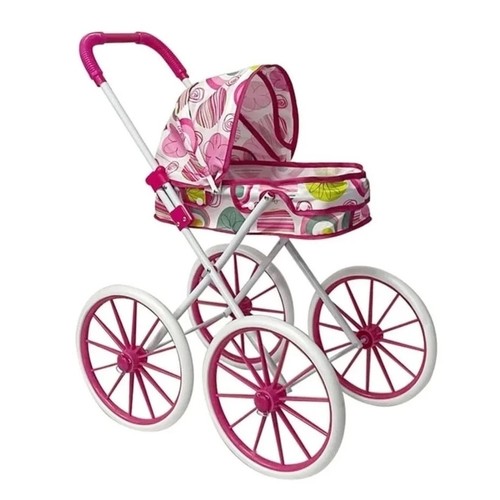 TROLLEY PINK-VS2417 - Baby stroller, foldable, with large wheels and removable sun canopy, from 3 years old
