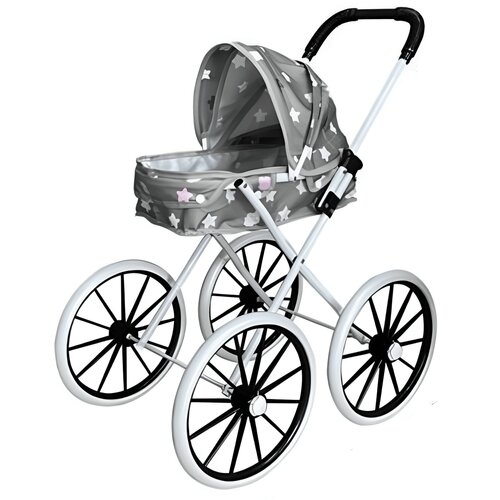 TROLLEY GRAY-VS2418 - Baby stroller, foldable, with large wheels and removable sun canopy, from 3 years old