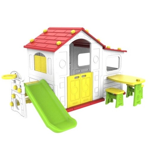 منزل مع زحليقة - تومو بيج هاوس وايت مع 3 أنشطة للعب

 لعمر 3+