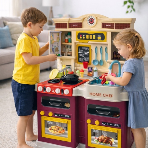 kitchen set w/music-VS1583 - Kitchen set with lights and music for 3 + ages.
