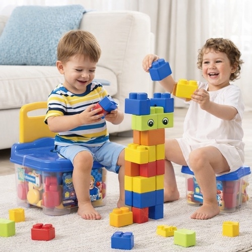 building blocks VS2569 - The set contains 30pcs.of colorful plastic blocks building blocks are beneficial for a childs overall development, helping to enhance imagination, creativity, motor skills, and problem-solving abilities.Age Range: Similar building block sets are typically recommended for children aged 18 months and up.