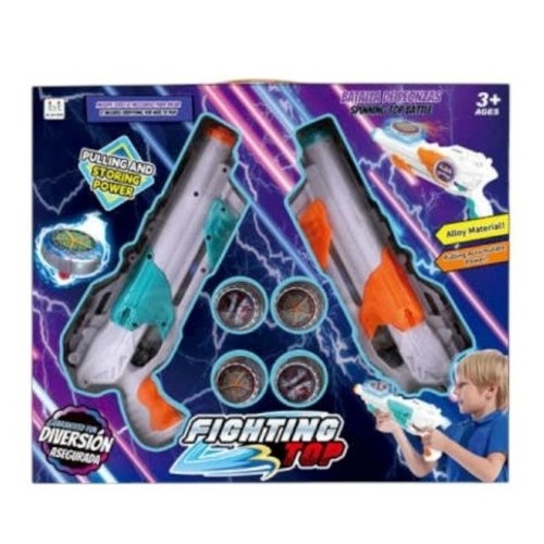 beyblade-VS2644 - This product is a dual-function toy blaster set, featuring both a water canon and a soft ball or dart shooter. It is branded as a 