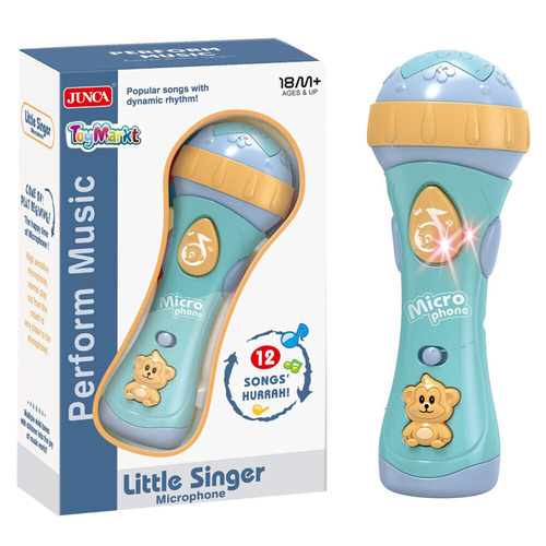 Little Singer - Rj2807 - Give your child the opportunity to express themselves musically with the ToyMarkt kids' microphone 
 With music &light&nbsp; 12 Songs