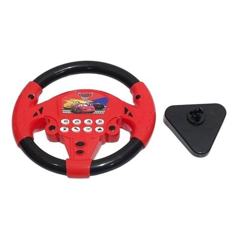 911-11D Cars Novel - This item is a Disney Pixar Cars-themed electronic toy steering wheel, likely a 