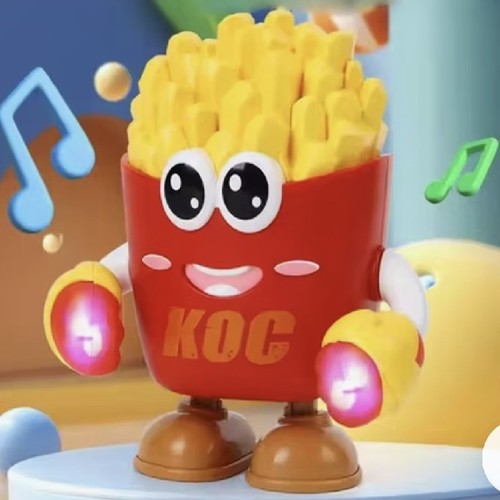 Dancing Boxing Fries-R24 - DANCING BOXING FRIES WITH LIGHTS FOR 3+ AGES