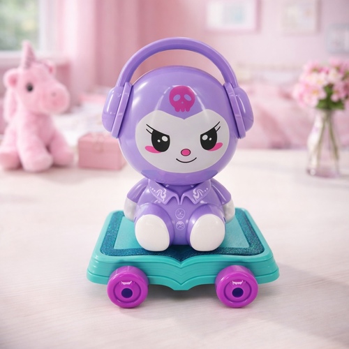 FUNNY CAR/NR617-329 - FUNNY CAR WITH LIGHTNING,MUSIC AND B/O & OMNI-DIRECTIONAL FOR 3+ AGES