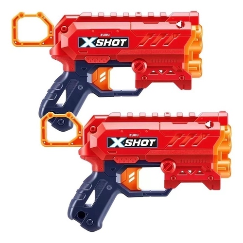 X-Shot Excel Micro 2.0 2pk - 36727 - A twin pack of compact foam dart blasters, lightweight and easy to use for fast and fun play.