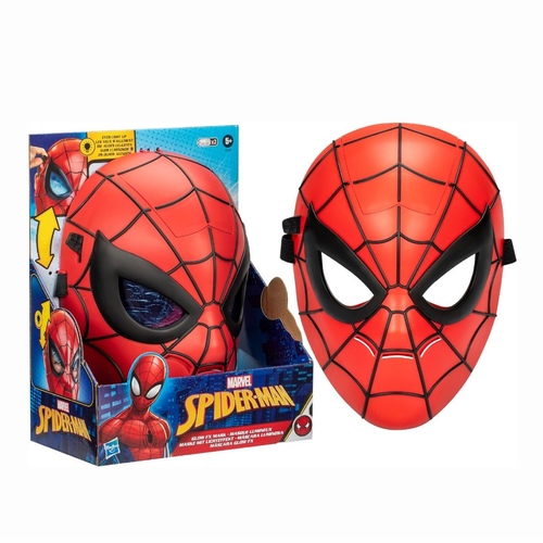 SpiderMan Light-Up Mask-F8839 - Spider-Man mask with light-up eye effects, realistic design, and comfortable fit perfect for play and costume fun.