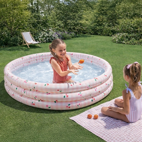 Inflatable Kiddie Pool 58432 - Dimensions: Approximately 1.47mx33cmCapacity: Roughly 330 liters when filled to a recommended height of about&nbsp;Design: Three-ring circular construction made from durable vinyl.Recommended Age: Generally suitable for children 2 years and older.