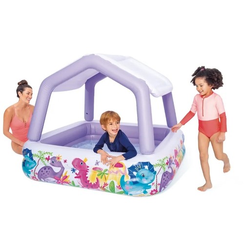 Sun Shade Inflatable Pool 57470 - Dimensions: Approximately 62