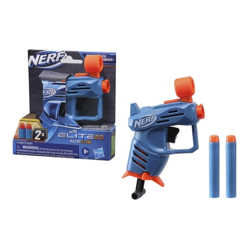 F5035 Elite 2.0 - NERF ELITE ACE SD-1 BLASTER: Bring this pocket-size toy blaster to Nerf battles! You can take this compact blaster almost anywhere and launch into stealthy dart-blasting surprises.ages 8+
