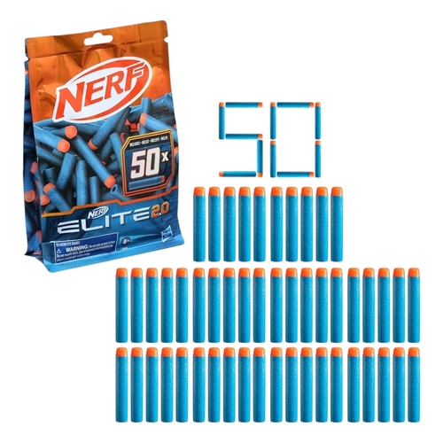 E9484  Nerf Elite Refill 1 - Nerf Elite 2.0 50-Dart Refill Pack - Includes 50 Official Nerf Elite 2.0 Darts, Compatible With All Nerf Elite Blasters ages 8+