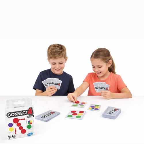 E8388 Card Games - The Hasbro Gaming Connect 4 Card Game, which is a twist on the classic four-in-a-row game.&nbsp;Gameplay: Players aim to be the first to complete four missions by arranging Connect 4 Tile cards to match specific patterns, such as four in a row, a square, or an 