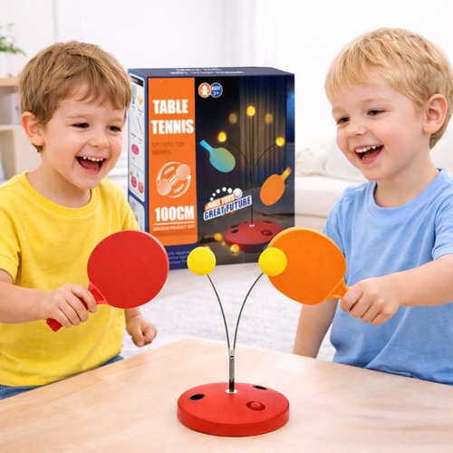 Table Tennis Sports Toy Series  172A-05 - Luminous Design: The set includes luminous paddles (rackets) and balls, making it suitable for low-light or night-time play.Adjustable Shaft: The 100 cm elastic shaft is designed for 