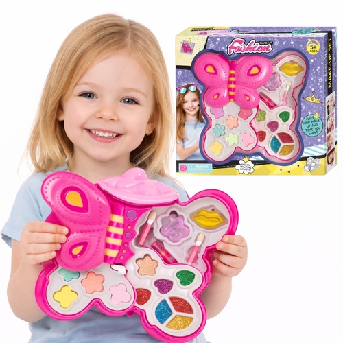 YX416-1 Butterfly Make Up - Create endless hours of imaginative play with the Sparkling Beauty Makeup Set! Unleash the inner creativity of budding beauty enthusiasts with this comprehensive cosmetics toy simulation. This set is designed to captivate and entertain, providing a safe and delightful experience for kids aged 3 and up