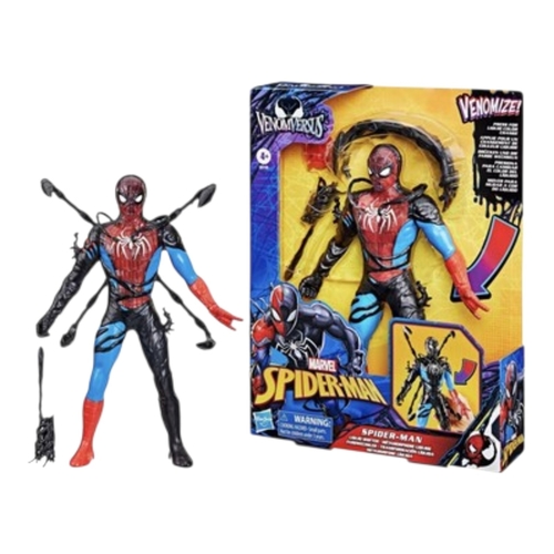 G0728 SPD VENOMVERSUS - Marvel Spider-Man VenomVersus Liquid Shifter Action Figure.&nbsp;Size: The figure stands 11 inches (27 cm) tall.&nbsp;Unique Feature: Pressing the arm activates a 
