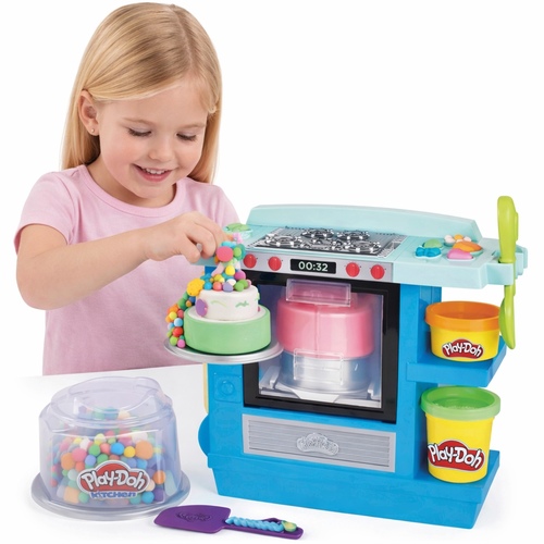 F1321PD RISING CAKEOVEN - Play DohKitchen Creations Rising Cake Oven Kitchen Playset, Play Kitchen Appliances, Preschool Toys, Kitchen Toys for 3 Year Old Girls and Boys and Up