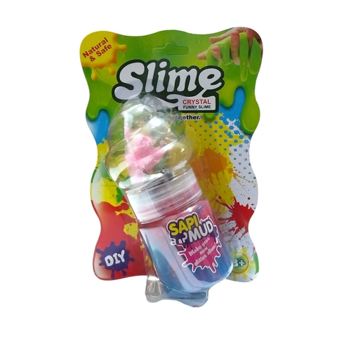 87440-67 SLIME ICE CREAM BOTTLE - SAPI MUD DIY Glitter Slime kit.&nbsp;Includes all components necessary to create custom glitter slime.Typically marketed towards children for creative and sensory play. 3+ and above