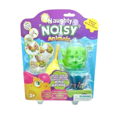 87101A Slime Naughty Noisy Frog - Naughty Noisy Animals toy set. It allows children to fill a soft animal figure with slime and use a hand pump to create farting noises.&nbsp;&nbsp;ages 3+