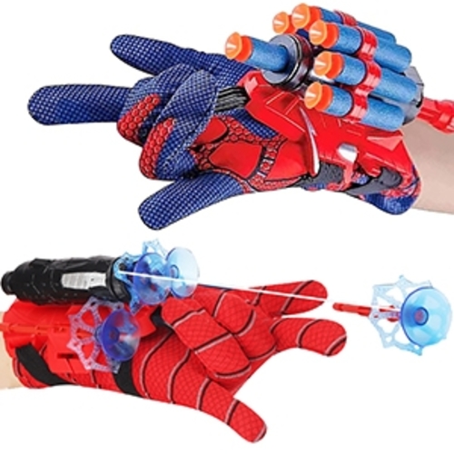 Spider Web Gloves Launcher VA339611 - Sets Included: 2 Shooters, 2 Gloves, 12* Bullets Darts, 3* Sucker Darts.