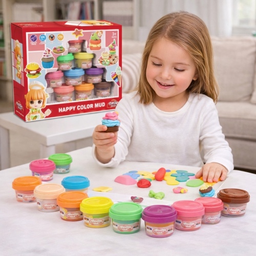 Magic Dough 10 Color Clay Mud VA200966 - This item is a 