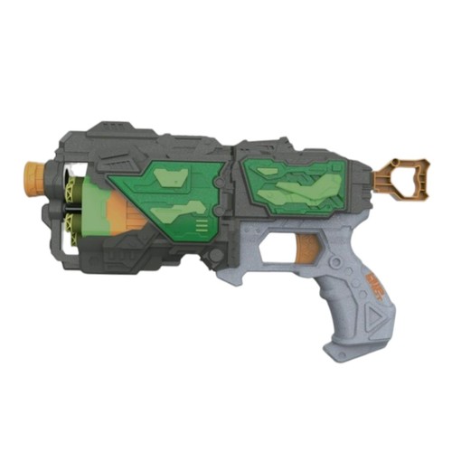 HS-FJ8055 RAY FLAME - Hip Shot Ray Flame toy foam dart blaster designed for children aged 8 and older.&nbsp;: It includes a 6-dart rotating barrel and 6 soft foam darts.&nbsp;: The blaster has a shooting range of over 18 meters (59 feet).&nbsp;: It is a manually operated toy using a pull-back slider loader.&nbsp;: The product size is approximately 286 mm