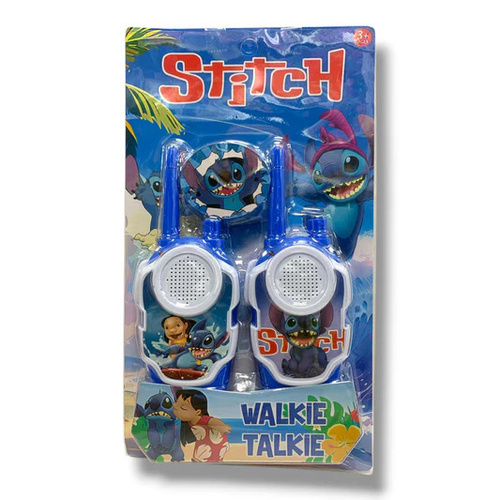 Stitch  walkie talkie  1568-18 - The device features bright graphics of &nbsp;and Lilo, making it very appealing to children. It has a simple push-to-talk button designed specifically for small hands. It allows children to communicate over varying distances (typically from 60 to 200 meters depending on obstacles and weather conditions).