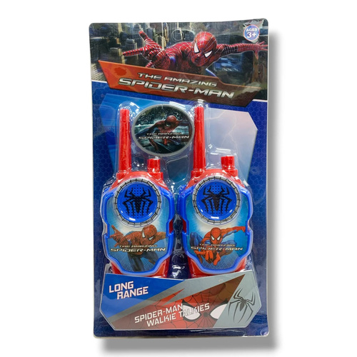 Spider-Man Walkie Talkies):  1568 - Fun game for Marvel fans.&nbsp; Encourages imaginative play and exploration.&nbsp; Helps children develop communication and cooperation skills.&nbsp; Features a strong, durable construction that can withstand rough play.&nbsp; Handy design suitable for little hands.