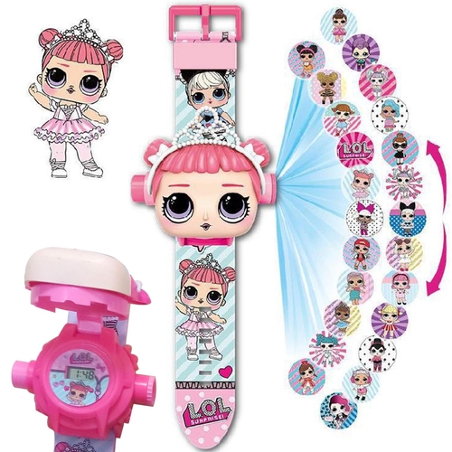 PP3189-25 PROJECTOR WATCH - LOL projection patterns】Each time you press the side button, the pattern will be switched automatically, and 24 different cartoon patterns can be projected, which brings a lot of fun to children.age 3years old and above.