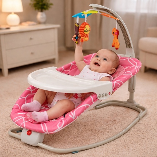 BABY CRADLE- VS0573 - MULTIFUNCTIONAL BABY CRADLE WITH MUSIC FOR 0m+