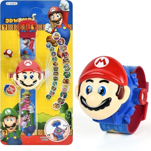 JD999-19 Projector Watch - Super Mario projector watch is suitable for children age 3 and above.