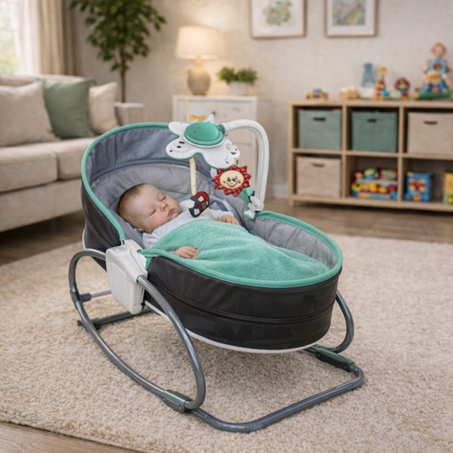 3 IN 1 ROCKER NAPPER-VS0582 - 3 IN 1 ROCKER NAPPER
SITTING TO NAPPING WITH ONE CLICK!
WITH MUSIC ,LIGHTS AND VIBRATIONS
MAXIMUM WEIGHT OF CHILD:
40LBS/18KG