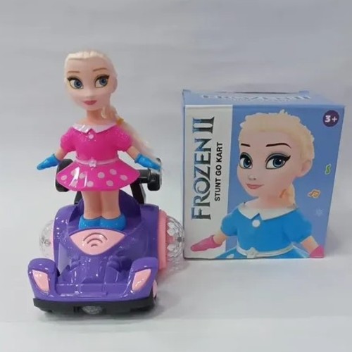 5097E FROZEN STUNT - Disney Frozen II Elsa Stunt Go Kart toy.&nbsp;: Battery-operated stunt toy featuring Elsa from Frozen.Age Suitability: Recommended for children aged 3 and older.