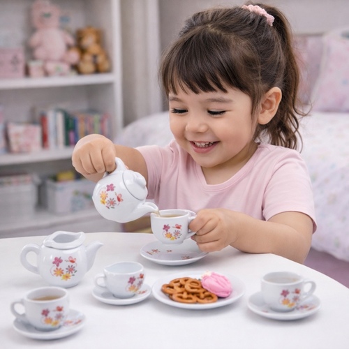 TEA SET-VS2319 - PORCELAIN TEA SET FOR 3+ AGES