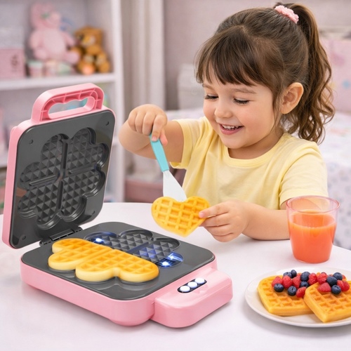 Waffle Machine - NG-698017 - Realistic waffle maker design, it easy to use and operate. Made from durable and safe materials.&nbsp;Comes with a light-up feature for added fun, requires 3 x 1.5VAA Size Batteries (Not Included)Encourages imaginative playAge Recommended 3+ Years