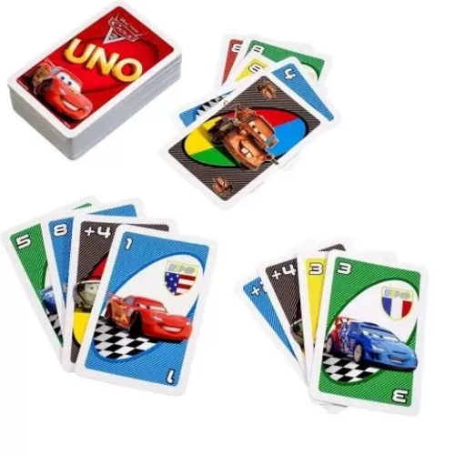 F963 Uno Cars Card - Mattel Disney Pixar Cars-themed UNO card game.: Designed for 2-10 players.&nbsp;Age: Suitable for ages 7 and up.