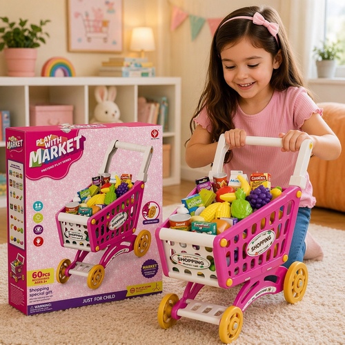 922-153 shopping Cart - Market Funny Role Play Series