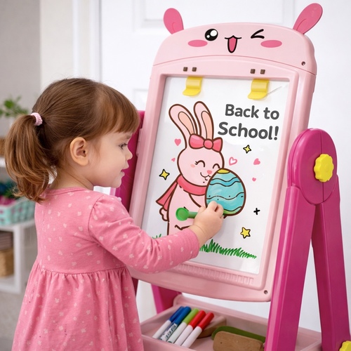 050-67 DRAWING BOARD - Artist Drawing board is a double -faced drawing board.and this is a new model design.this board games play are suitable for children 3years old and above.