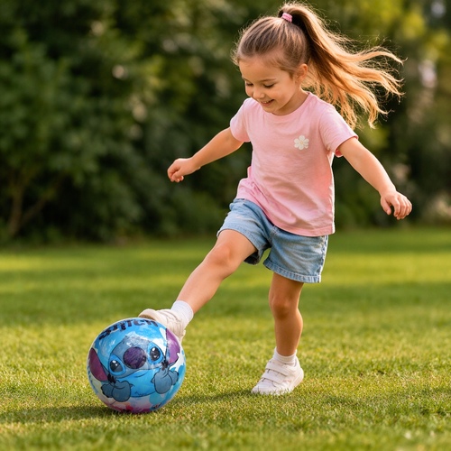 8816A8 STITCH BALL - a Disney Stitch-themed play ball.: Constructed from high-quality, durable PVC material.: Suitable for indoor and outdoor play, helping children develop coordination skills.