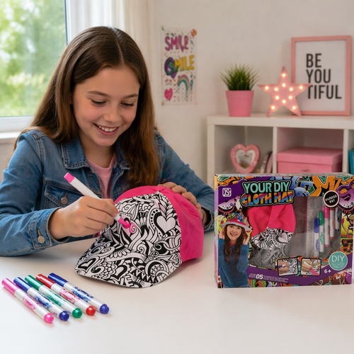 VS1451 Your Diy Cloth Hat - Perfect for classroom projects, sleep overs, birthday parties
Adults can work with your children to complete this creation
Practical skills such as color matching ability
Made of Strong and Durable Cloth Material.
