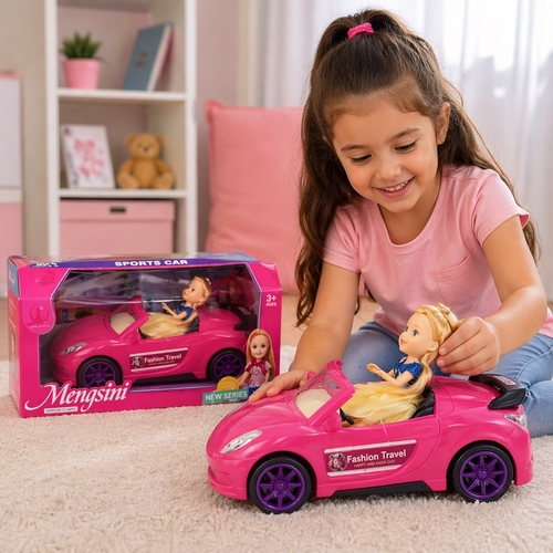 mengsini sports car - 55850 - Sports car and doll with light and sound, 3 +ages.