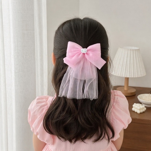 2S50860HK Bow Hair Clip - Hello Kitty